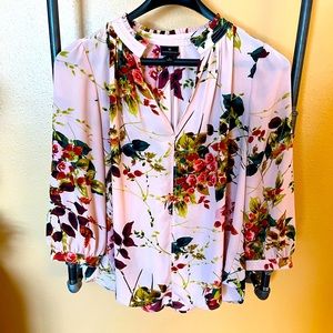 Worthington floral, 3/4 sleeve blouse